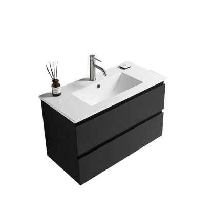 Vanity Metro 750 Black (760 x 468 x 499mm) (NEW)