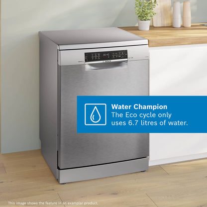 Bosch Series 6 Freestanding Dishwasher 60 cm Silver - SMS6EMI10Z