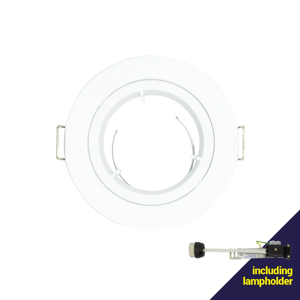 White Fixed 220V Downlight with 70mm Cut Out