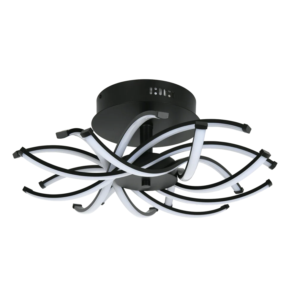 Willow Black 80W Cool White LED Ceiling Light