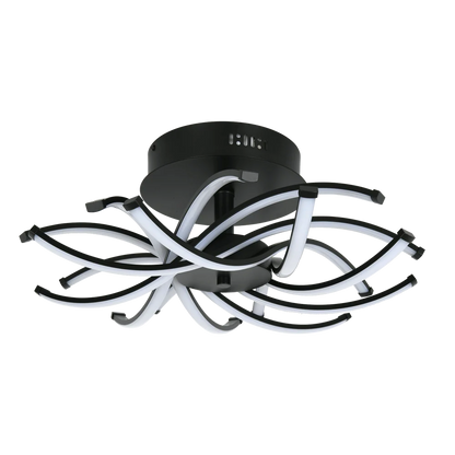 Willow Black 80W Cool White LED Ceiling Light