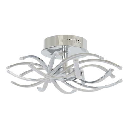 Willow Satin Nickel 80W Cool White LED Ceiling Light