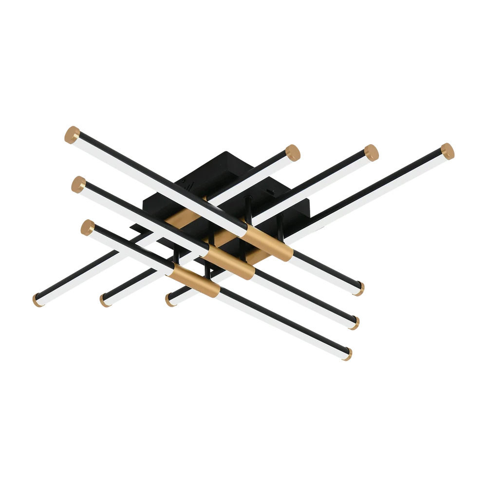Xavier Black and Gold 60W CCT LED Ceiling Light