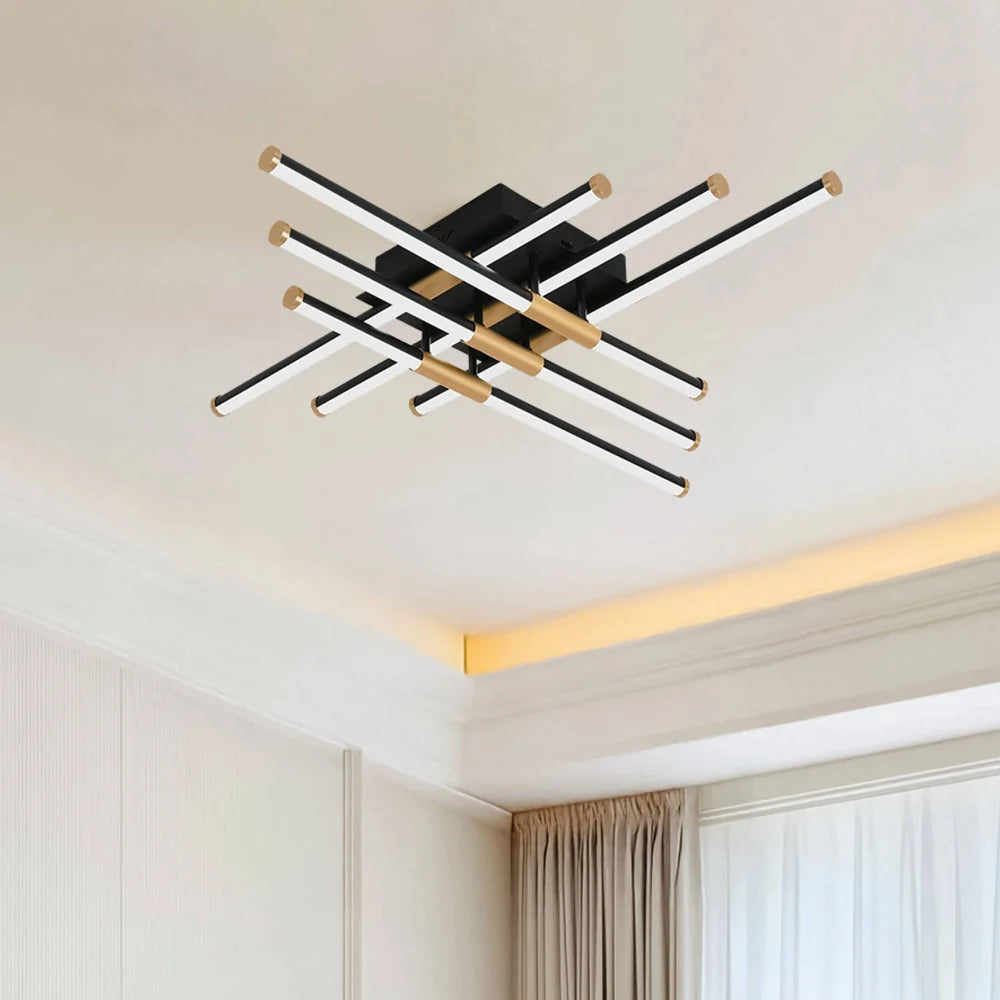 Xavier Black and Gold 60W CCT LED Ceiling Light