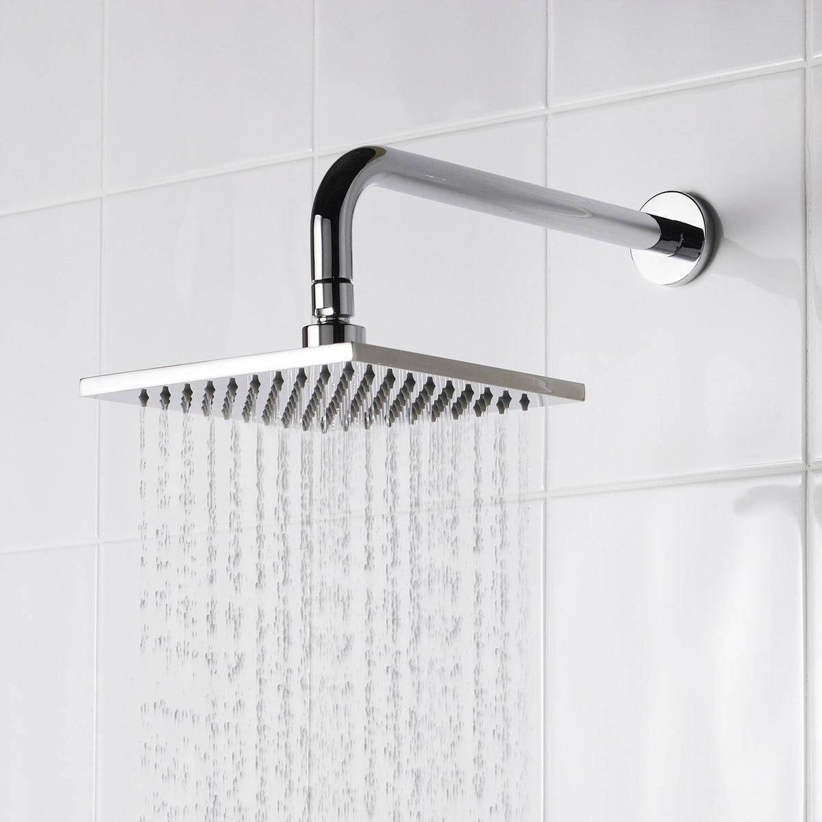Aquaflo Aflo Chrome Shower Head Brs 250mm Square