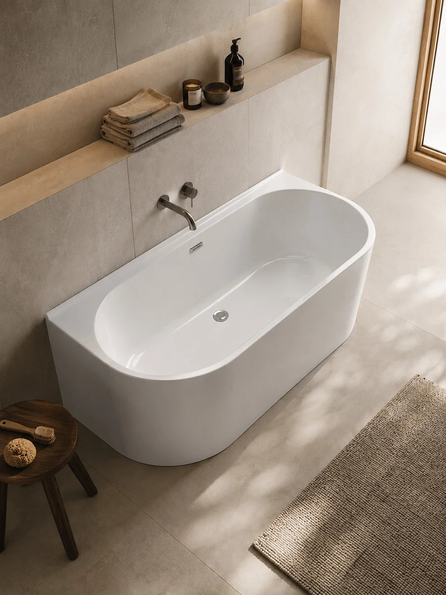 Betta Baths Pura White Acrylic Freestanding Bath 1780 x 850 x 610mm