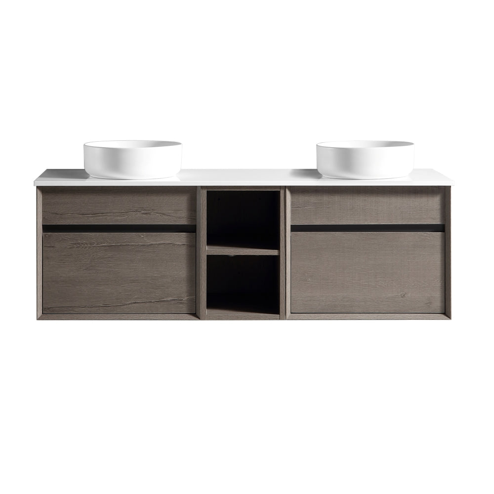 Sofia Highveld Oak Vanity 1500+slab/shelf Excl (tbd)