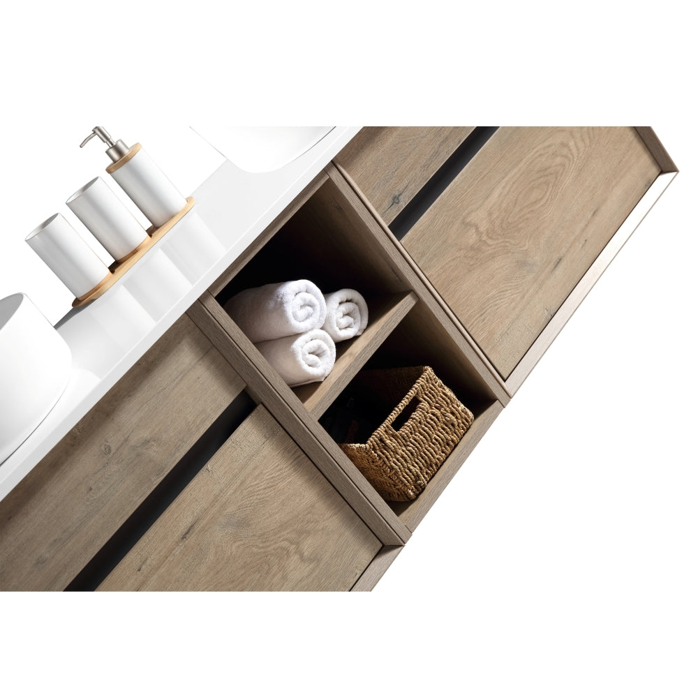 Sofia Forest Vanity 1500 & Slab + Shelf Excl Basin