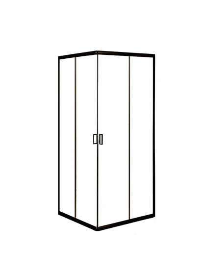 Salve Black Corner Entry Shower Enclosure 885 x 885 x 2000mm