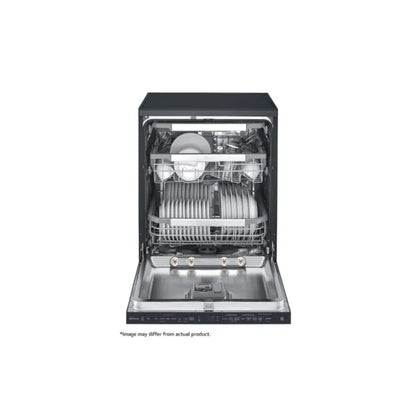 LG 14Pl Matte Black QuadWash Steam Dishwasher - DFB325HM