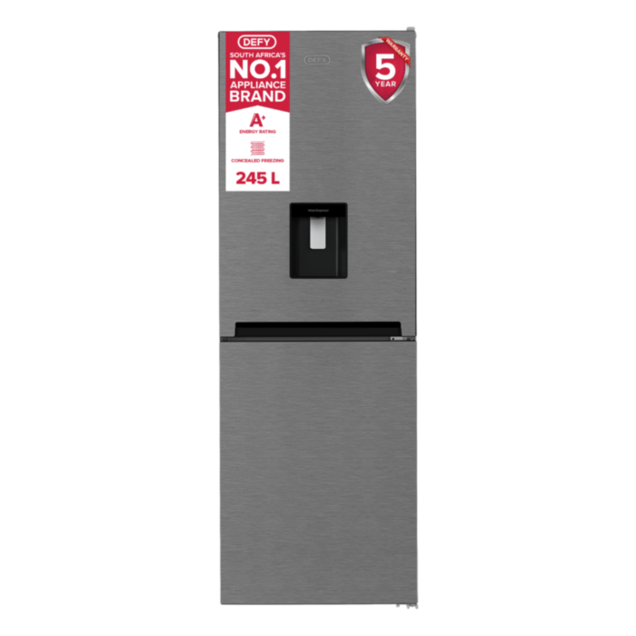 Defy 247L Metallic Combi Fridge/Freezer - DAC449