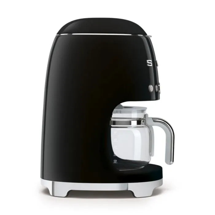 Smeg 245mm Black Retro Drip Filter Coffee Machine - DCF02BLSA