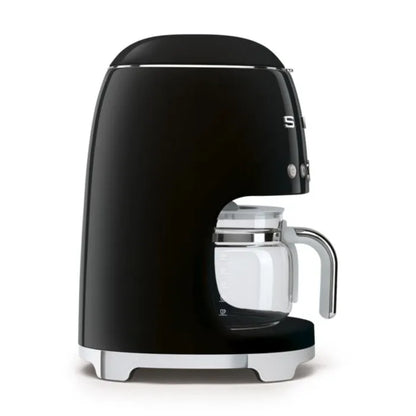 Smeg 245mm Black Retro Drip Filter Coffee Machine - DCF02BLSA