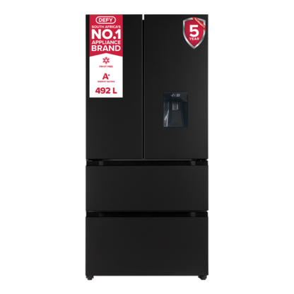 Defy 492Lt Boutique Noire French Door Fridge - DFF440
