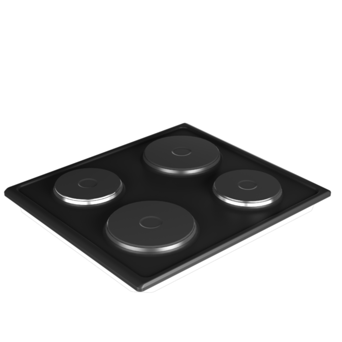 Defy 60cm Black Solid Electric Hob - DHD332