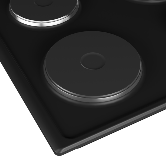 Defy 60cm Black Solid Electric Hob - DHD332