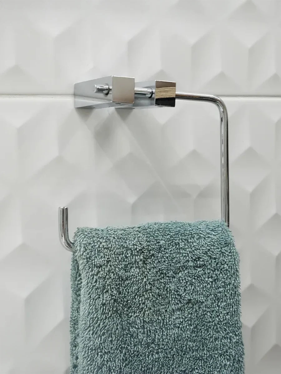 Alpha Chrome Hand Towel Ring