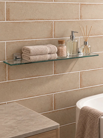 Aston Stainless Steel Glass Shelf