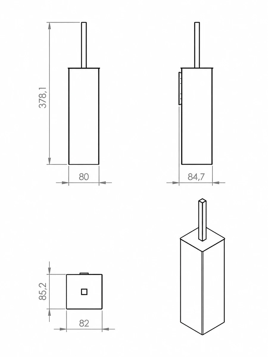 Aston Stainless Steel Toilet Brush
