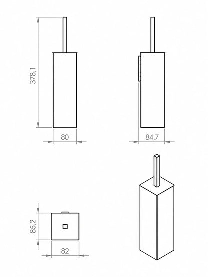 Aston Stainless Steel Toilet Brush