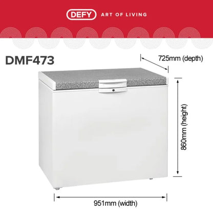 Defy 254L White Chest Freezer - DMF473