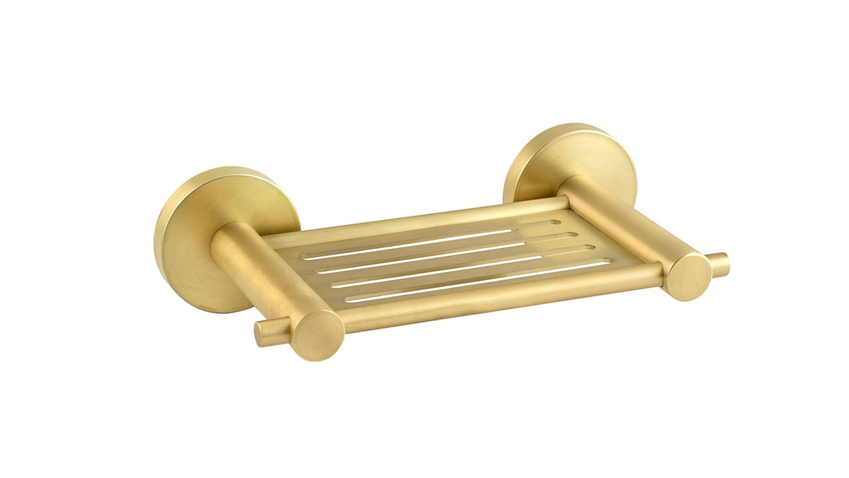 Finesse Matt Gold Slatted Soap Holder