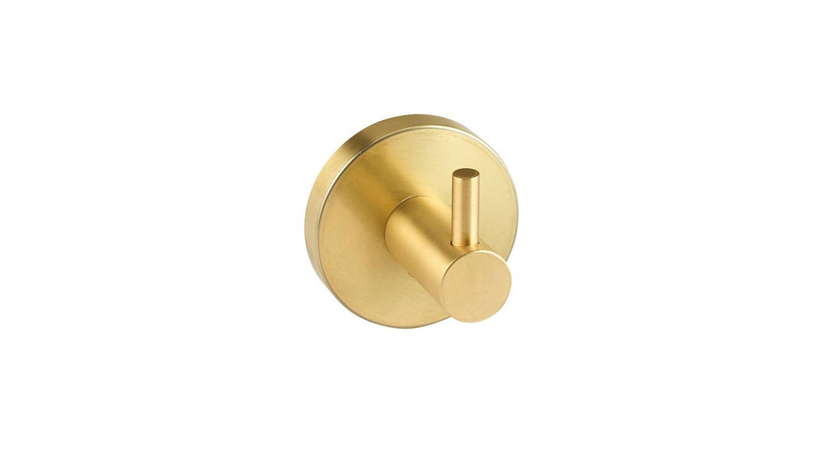 Finesse Matt Gold Single Robe Hook