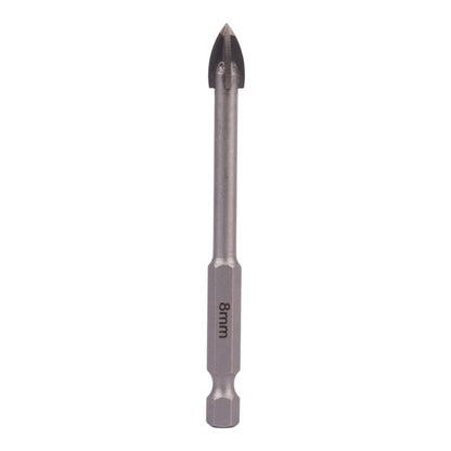 Glass & Tile Drill 8mm 4 Flute with Hex Shank (TCGDX008)