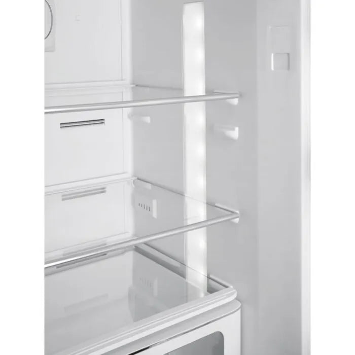 Smeg 331l Black Bottom Mount Free Standing Retro Combi Refrigerator - FAB32RBL6