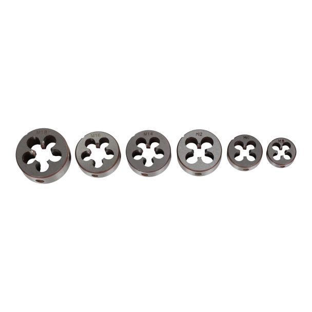MAC AFRIC 6pcs Set of Threading Rod Dies for Electric Pipe Threader