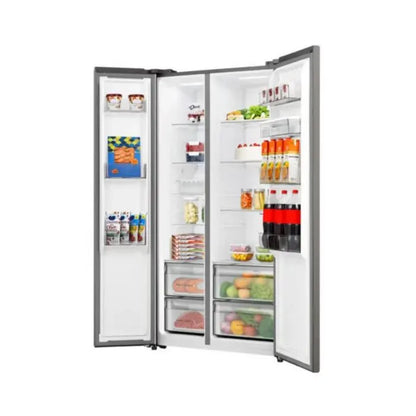 Hisense 541l Titanium Silver Side By Side Refrigerator - H680SIT-WD