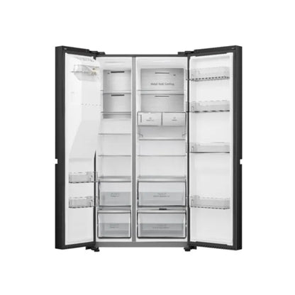 Hisense Side by Side Black 601lt Refrigerator - H780SB-IDL