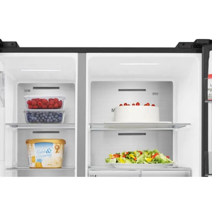 Hisense Side by Side Black 601lt Refrigerator - H780SB-IDL