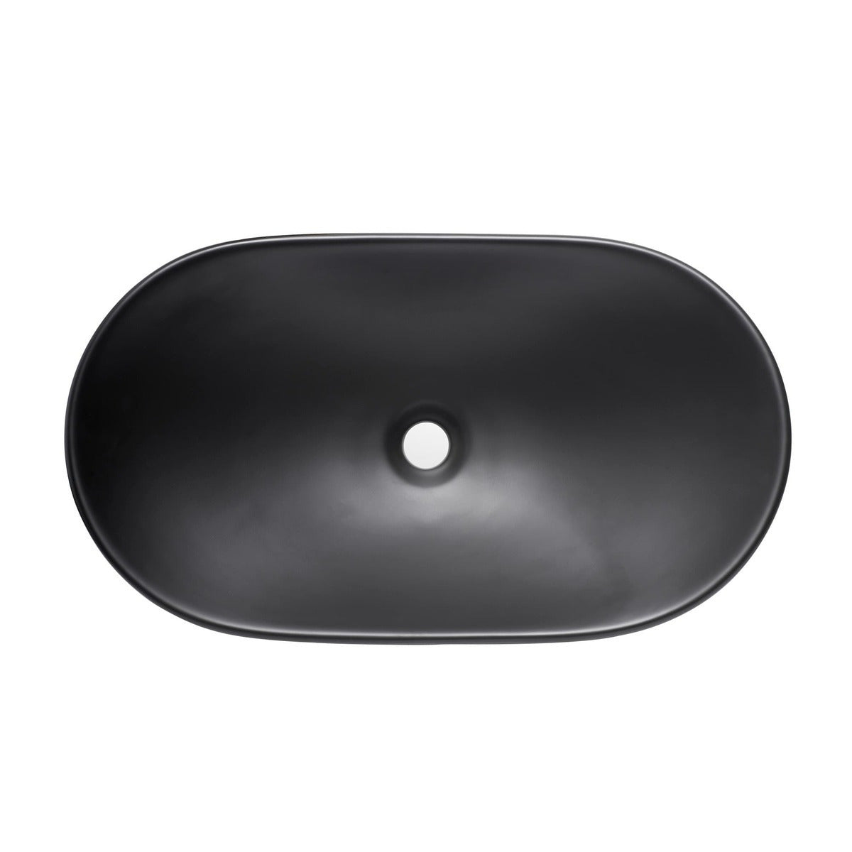 Basin Flavio CT Newbury Oval Matt Black 615x360mm