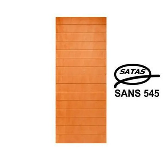 Interior Door Fire Resistant Hardboard Horizontal Groove -w813xh2032mm
