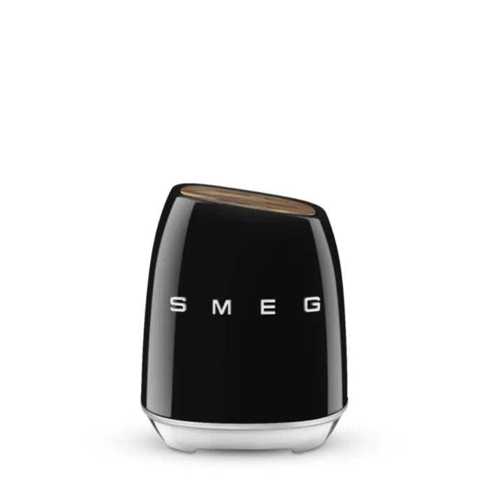 Smeg Black Retro Knives Block Set - KBSF02BL