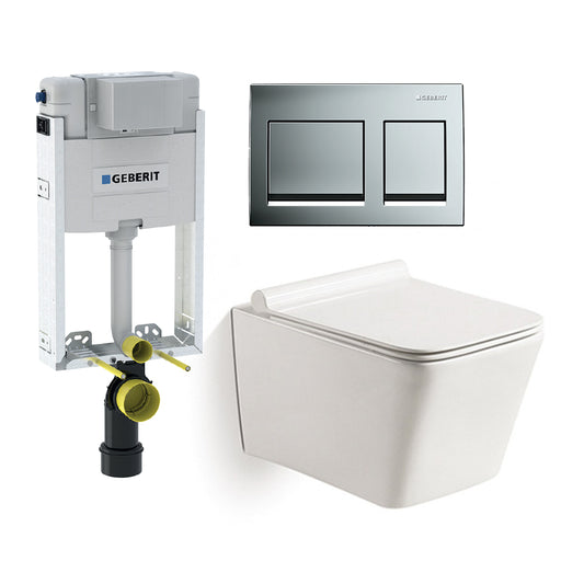 Geberit & Flavio Kombo Valeri Iii W/h Pan & Alpha 10 Round
