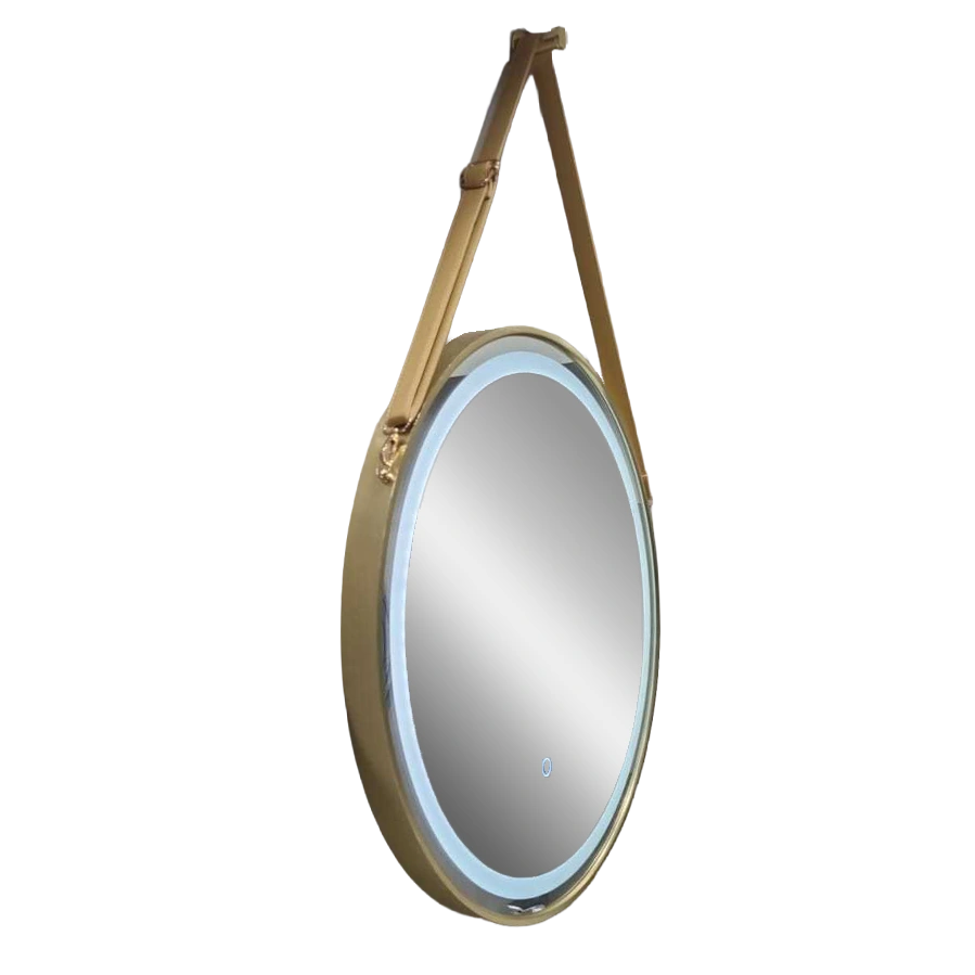 Led Mirror Loft Round 600mm Brushed Gold (NEW)