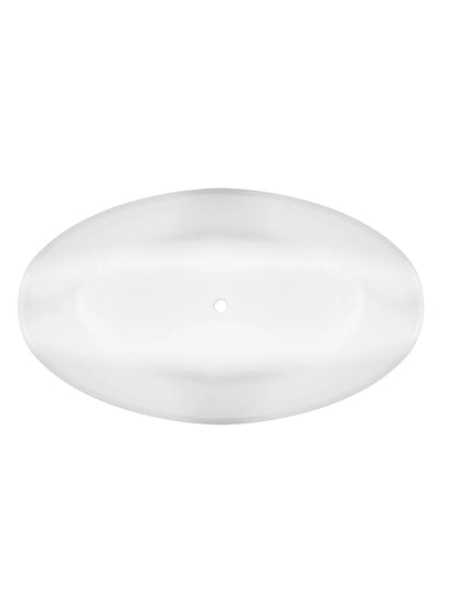Divina Genova Gloss White Freestanding Bath 1500 x 760 x 500mm