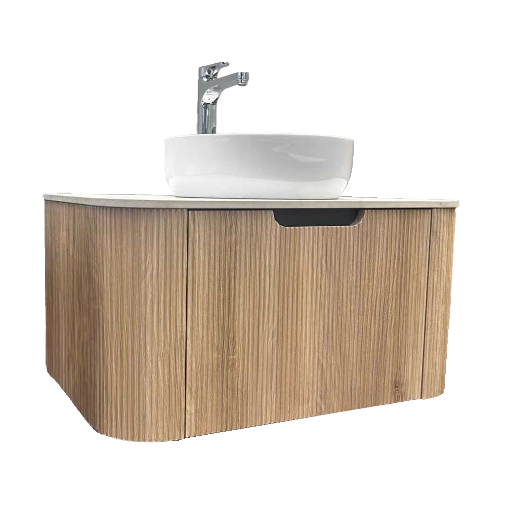 Madeira Oak Vanity 800 & Slab Excl Basin