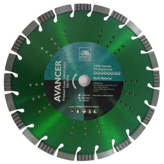 AVANCER Multi Material Cutting Blade (350mmx15mmx25.4mm)