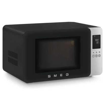 Smeg 29l Microwave With Grill Black - MOC01BLMEU