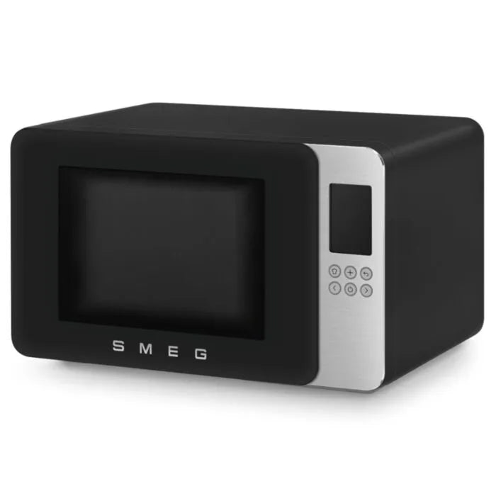 Smeg 29l Microwave With Grill Black - MOC01BLMEU