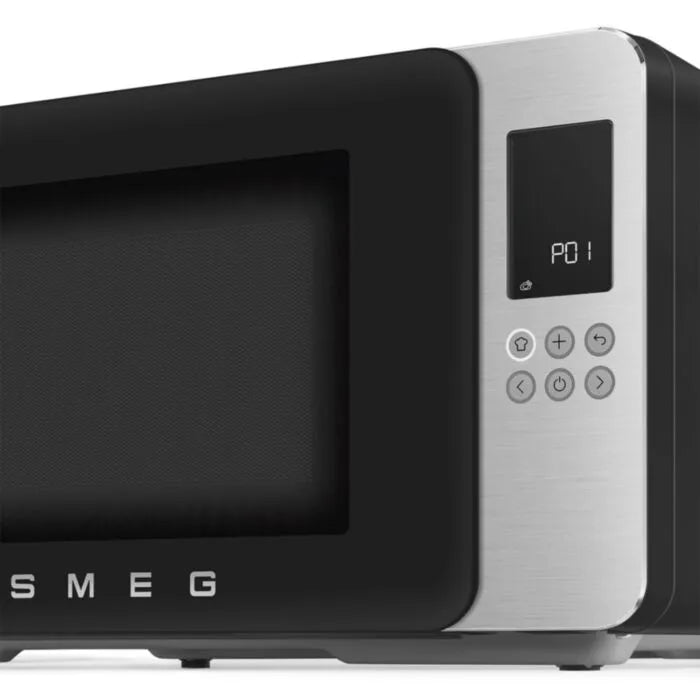 Smeg 29l Microwave With Grill Black - MOC01BLMEU