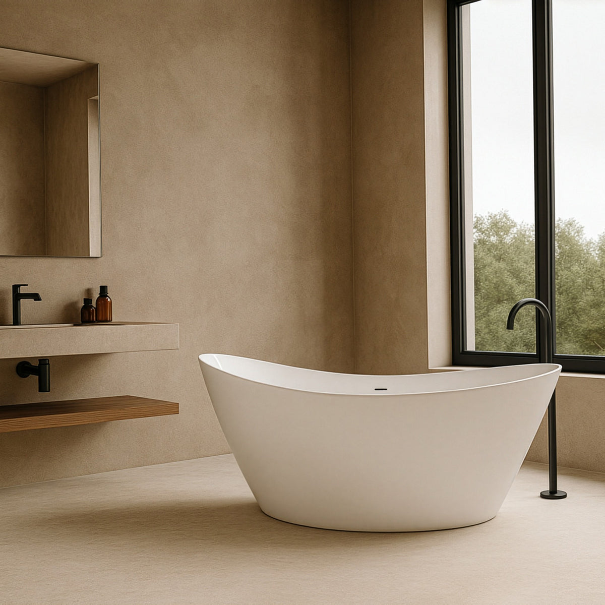 Flavio Bath 1700x784 F/s Newbury II With Overflow (NEW)