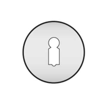 QS Escutcheon Keyhole per Pair Only