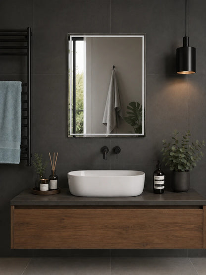 Affirmations Ocean Mist Plain Mirror 30 x 600 x 800mm
