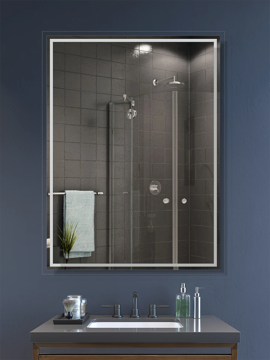 Affirmations Ocean Mist Plain Mirror 30 x 600 x 800mm