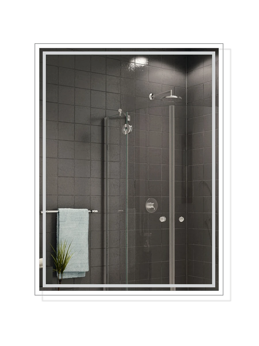 Affirmations Ocean Mist Plain Mirror 30 x 600 x 800mm