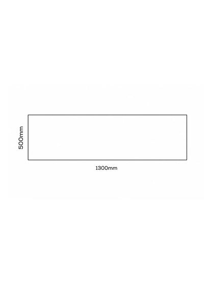 Affirmations Black Shadow Plain Rectangular Mirror 30 x 500 x 1300mm
